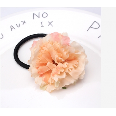 NEW Beautiful Peony Flower Net Hair Band Hair Tie Colorful Hair Band